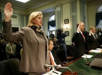 SKILLING AND WATKINS SWORN IN BEFORE SENATE HEARING ON ENRON.